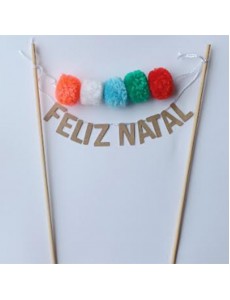Topo Bolo Feliz Natal
